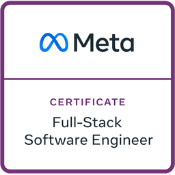 Ahmed Ismael's Certificate from Meta as a Full-Stack Software Engineer